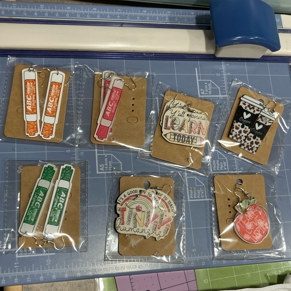 Teacher earrings